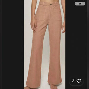 Wide Leg Tan Pants